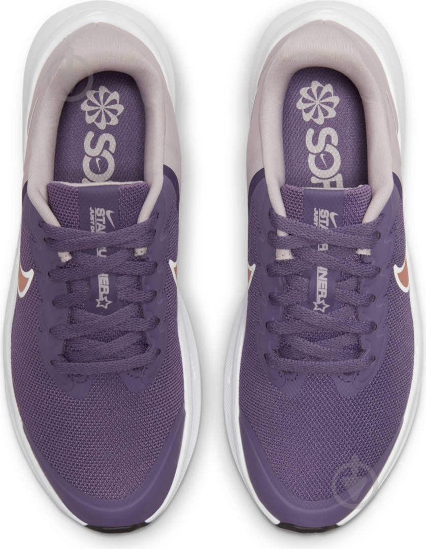 Кросівки для дівчаток демісезонні Nike Star Runner 3 DA2776-501 р.38 бузкові - фото 7 Кросівки для дівчаток демісезонні Nike Star Runner 3 DA2776-501 р.38 бузкові - фото 7