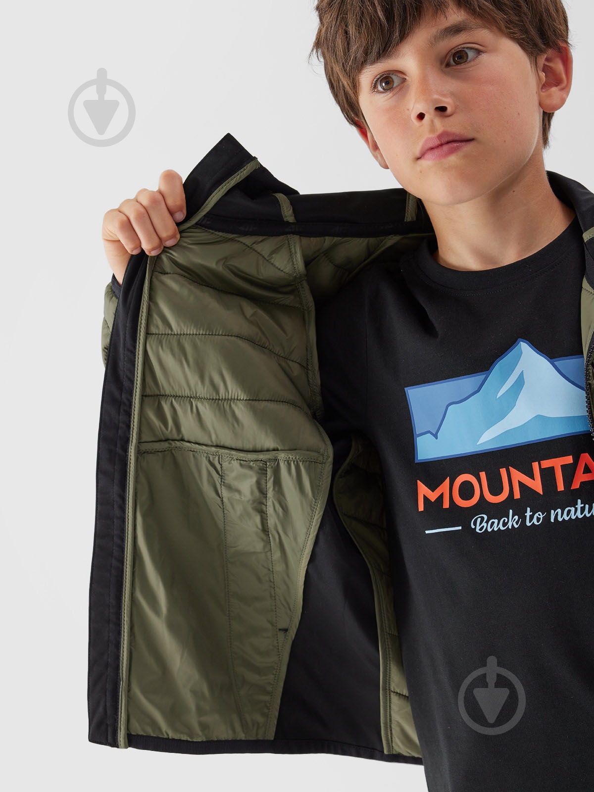 Куртка для мальчиков 4F TECHNICAL JACKET M282 4FJAW23TTJAM282-44S хаки - фото 3 Куртка для мальчиков 4F TECHNICAL JACKET M282 4FJAW23TTJAM282-44S хаки - фото 3
