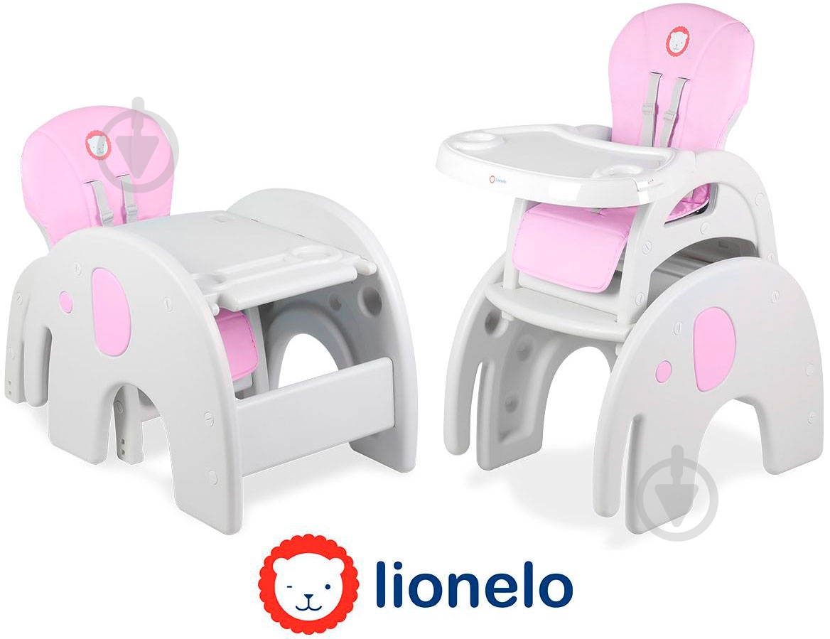 Стульчик-трансформер Lionelo Eli розовый LO.EL02 - фото 2