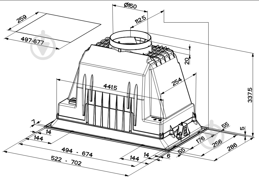 Витяжка Faber INKA PLUS HCE X A70 - фото 10 Витяжка Faber INKA PLUS HCE X A70 - фото 10