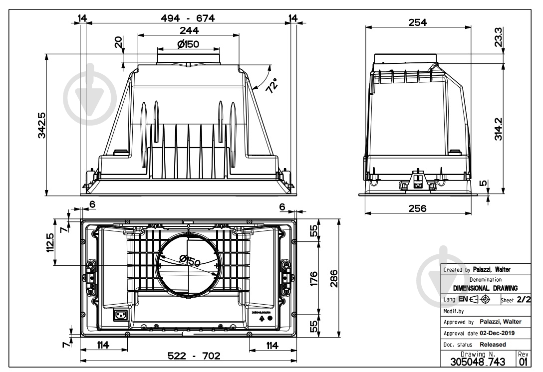 Витяжка Faber INKA PLUS HC X A70 - фото 3