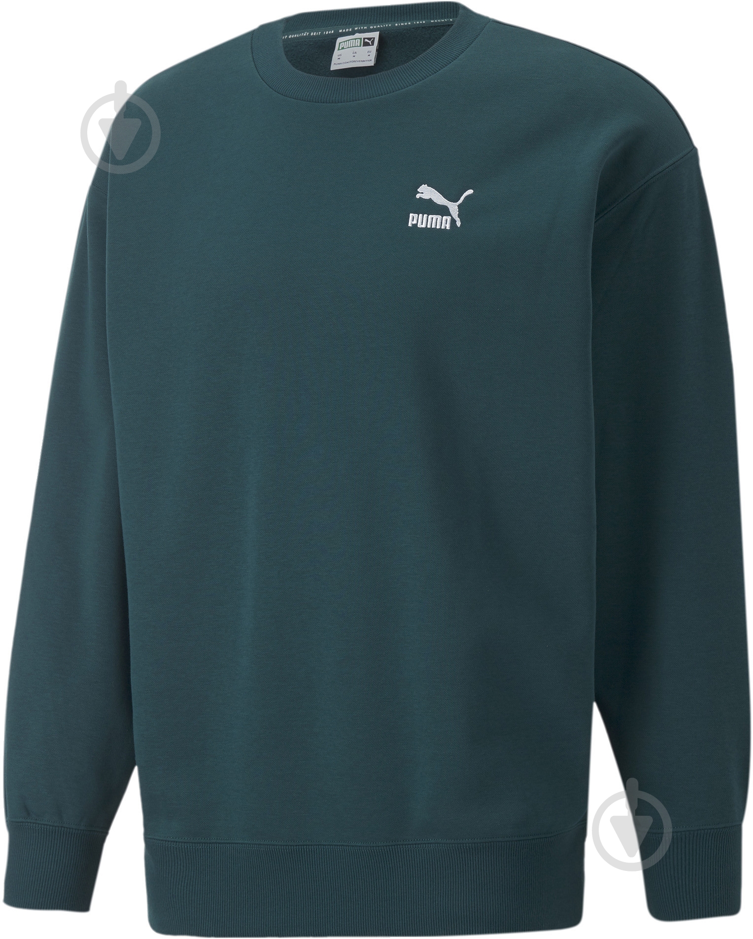 Свитшот Puma 53674624 р.S зеленый - фото 1 Свитшот Puma 53674624 р.S зеленый - фото 1