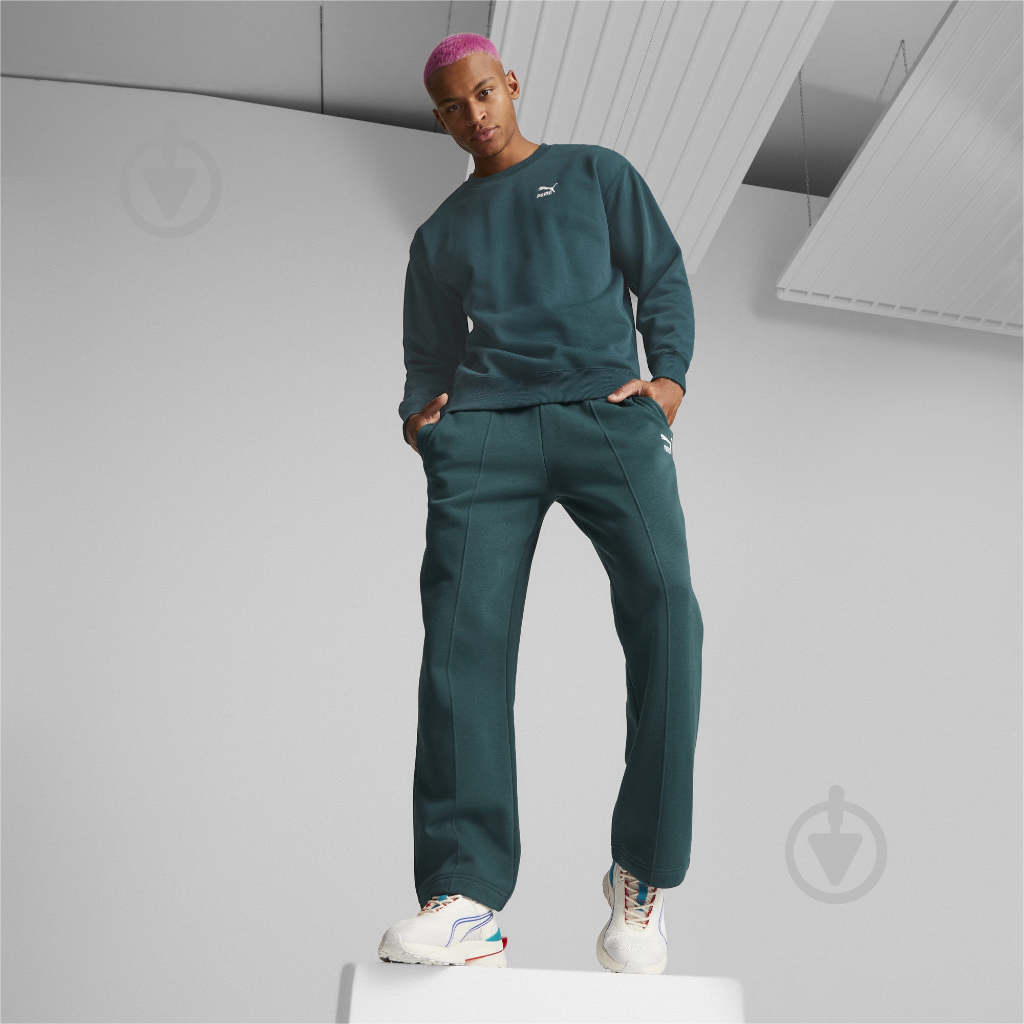 Свитшот Puma 53674624 р.S зеленый - фото 4 Свитшот Puma 53674624 р.S зеленый - фото 4