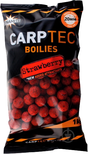 Бойлы Dynamite Baits CarpTec Strawberry 1000 г клубника DY1167 - фото 1