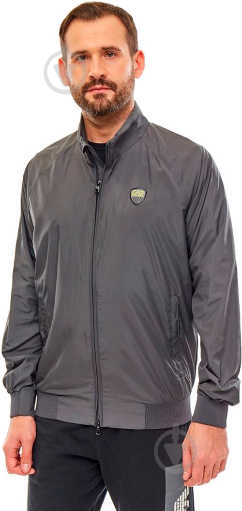 Ветровка мужская демисезонная EA7 TESSUTO BOMBER JACKET 3GPB23-PN70Z-1993 р.XXL серая - фото 2