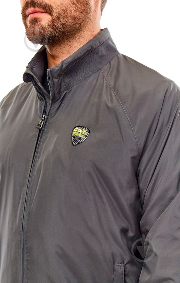 Ветровка мужская демисезонная EA7 TESSUTO BOMBER JACKET 3GPB23-PN70Z-1993 р.XXL серая - фото 4