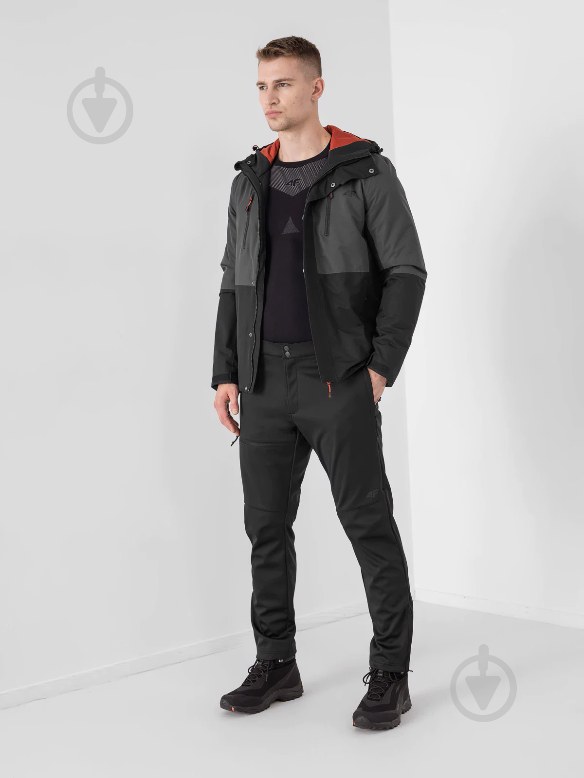 Куртка мужская 4F D4Z21-KUM150-20S р.2XL черная - фото 3 Куртка мужская 4F D4Z21-KUM150-20S р.2XL черная - фото 3