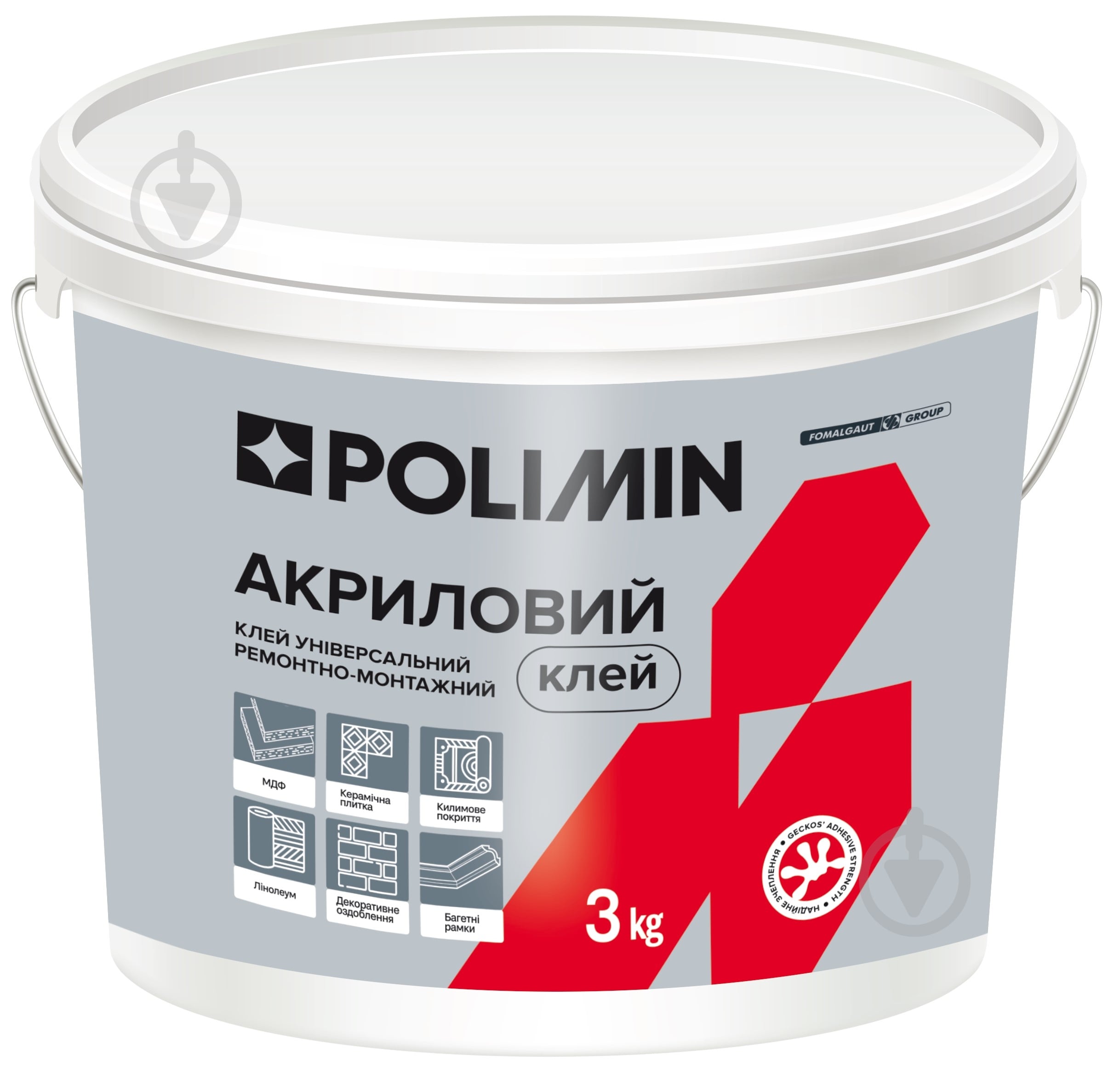 Клей акриловый Polimin универсальный ремонтно-монтажный 3 кг - фото 1
