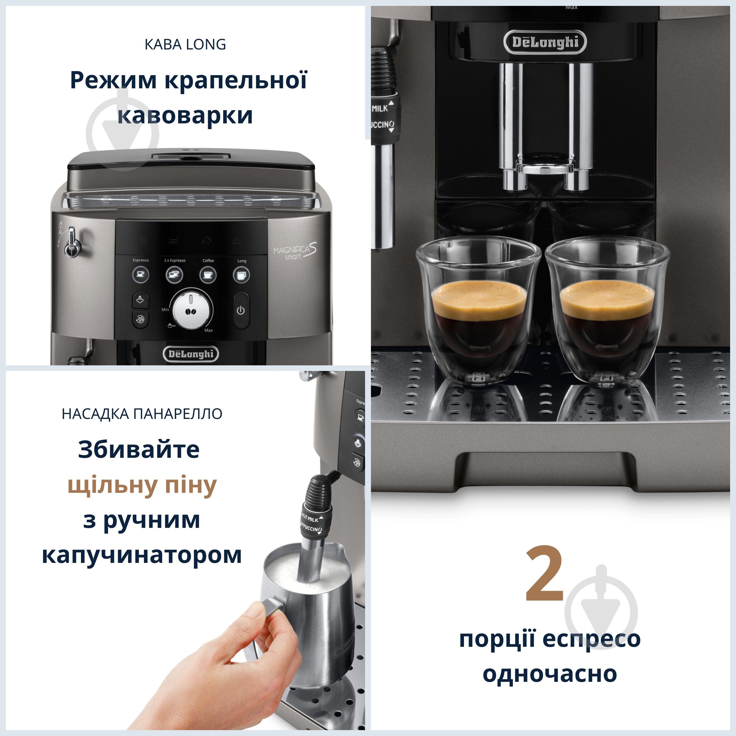 Кавомашина Delonghi Magnifica Smart ECAM250.33.TB - фото 2