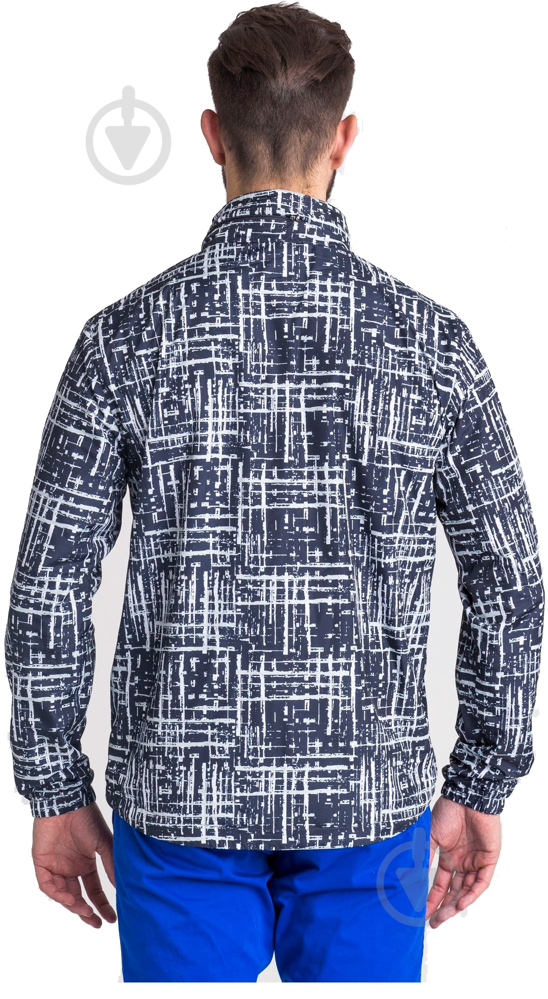 Ветровка мужская демисезонная EA7 TESSUTO BOMBER JACKET 3GPB33-PNC3Z-2502 р.XXL голубая - фото 3
