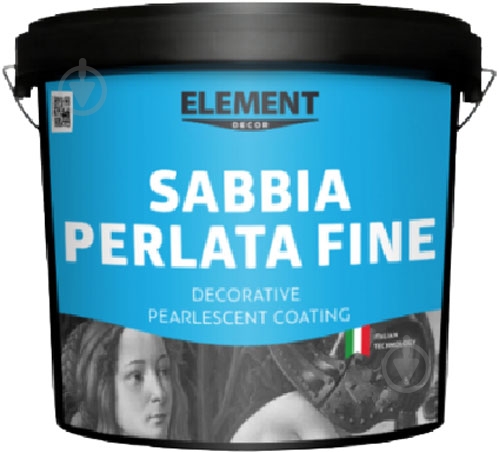 Декоративная штукатурка моделирующая Element Decor Sabbia Perlata Fine 10 кг /перламутровый - фото 1 Декоративная штукатурка моделирующая Element Decor Sabbia Perlata Fine 10 кг /перламутровый - фото 1
