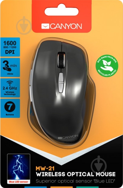 Миша Canyon CNS-CMSW21DG Dark Gray USB - фото 6