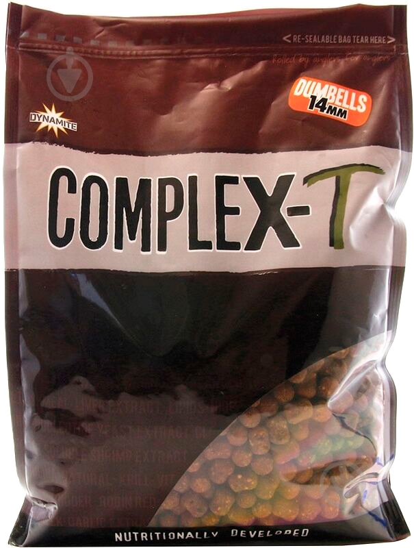 Бойлы Dynamite Baits CompleX-T Shelf Life Dumbell 1000 г CompleX-T DY1085 - фото 1 Бойлы Dynamite Baits CompleX-T Shelf Life Dumbell 1000 г CompleX-T DY1085 - фото 1