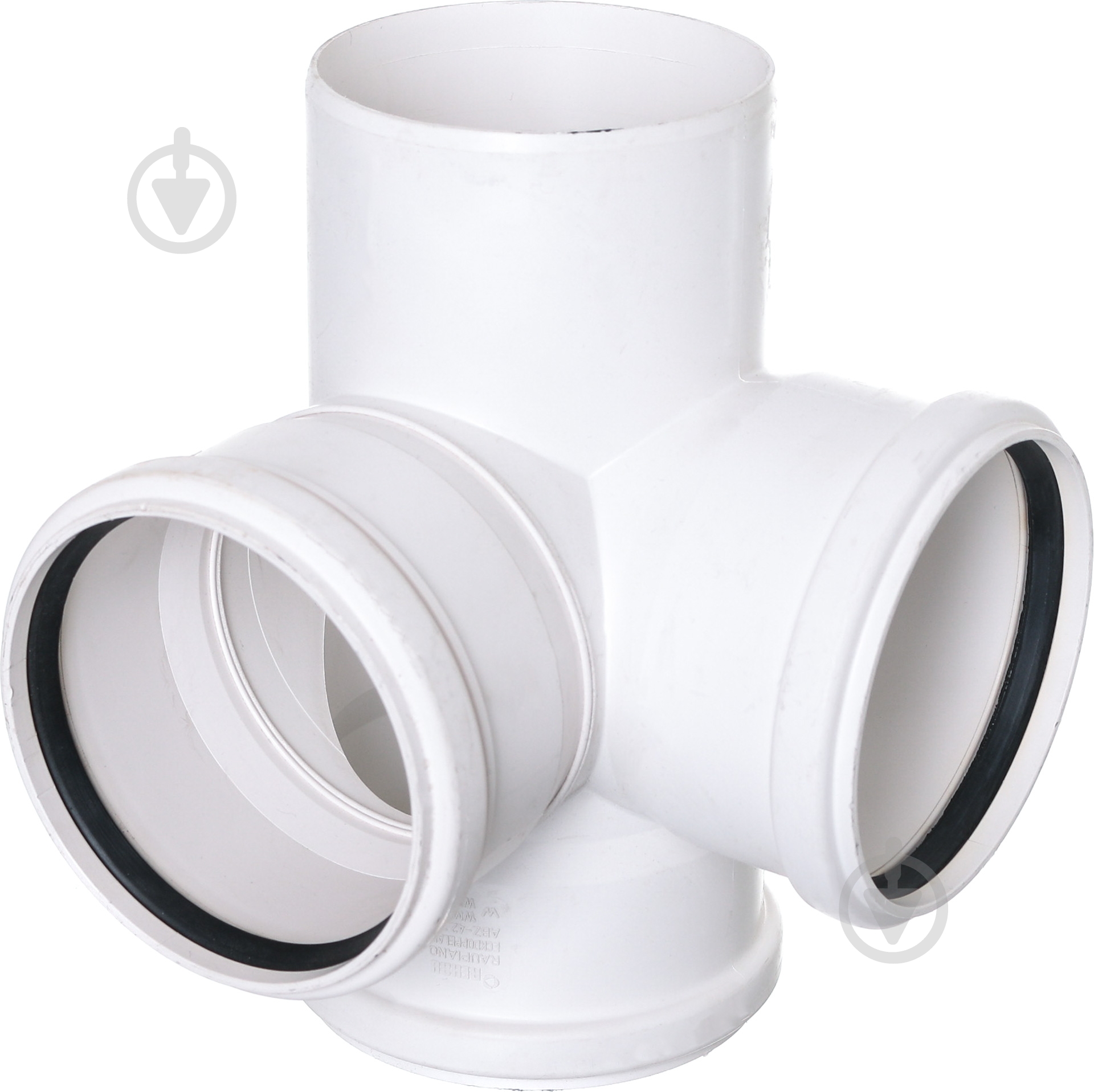 Крестовина канализационная REHAU безшумная d110х110х110 87° - фото 2