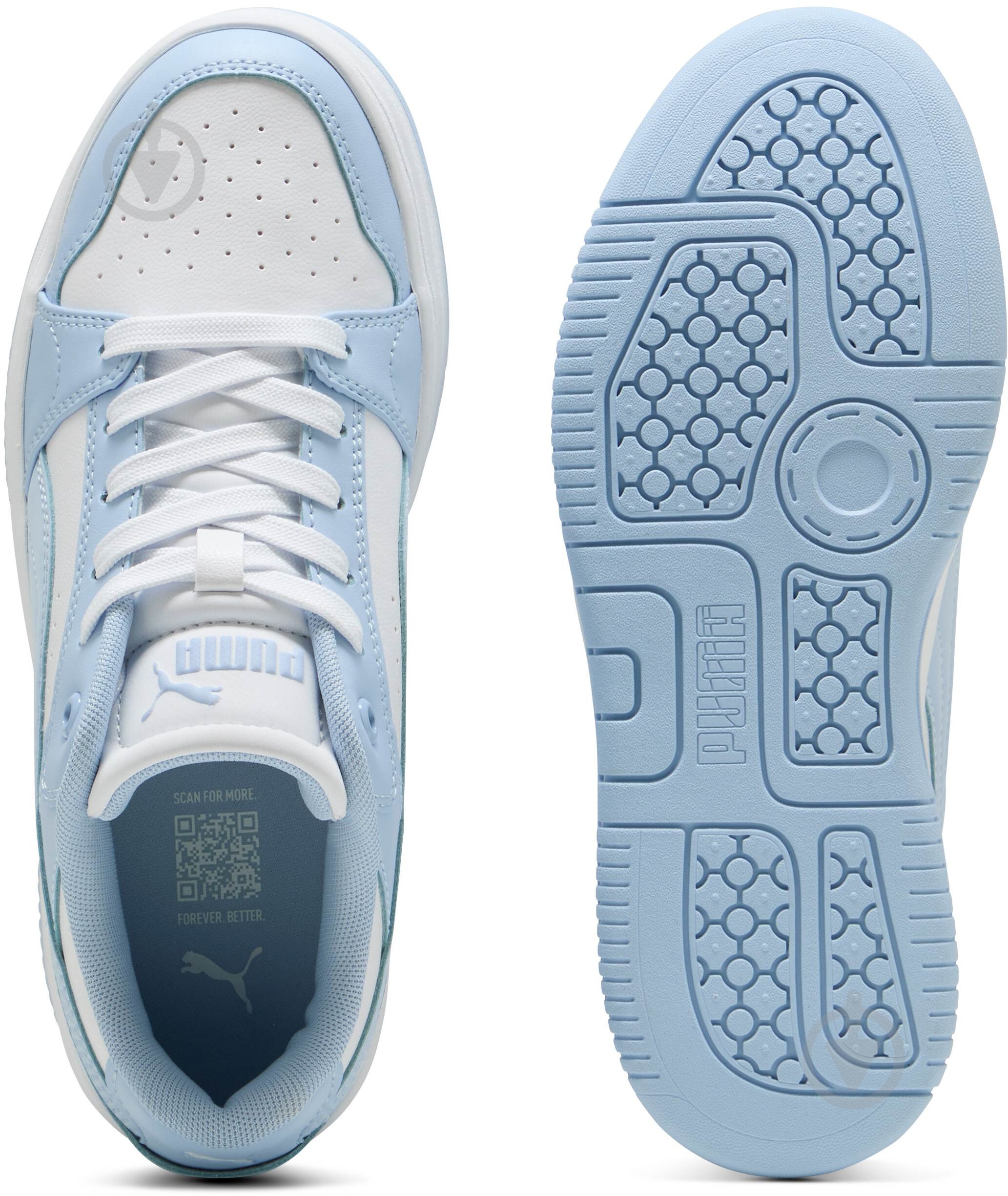 Кросівки жіночі Puma Rebound Femme Low 40259205 р.35,5 білі із блакитним - фото 6