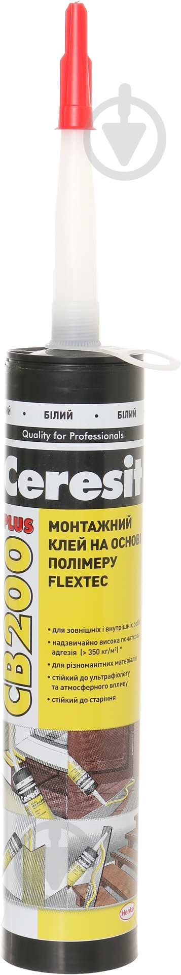 Клей-герметик Ceresit Flextec CB200+ 440г белый - фото 2 Клей-герметик Ceresit Flextec CB200+ 440г белый - фото 2