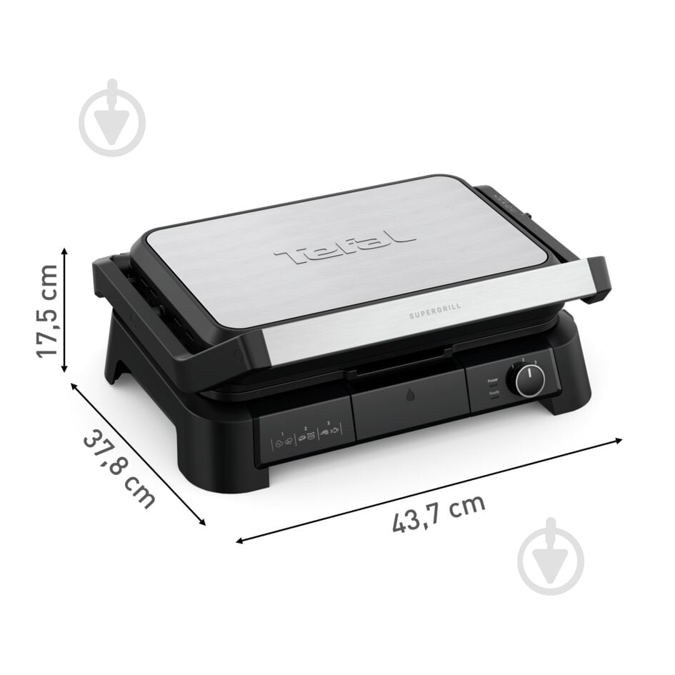 ВІТРИНА! Гриль електричний Tefal SuperGrill 3in1 XL GC520DE0 — фото 2