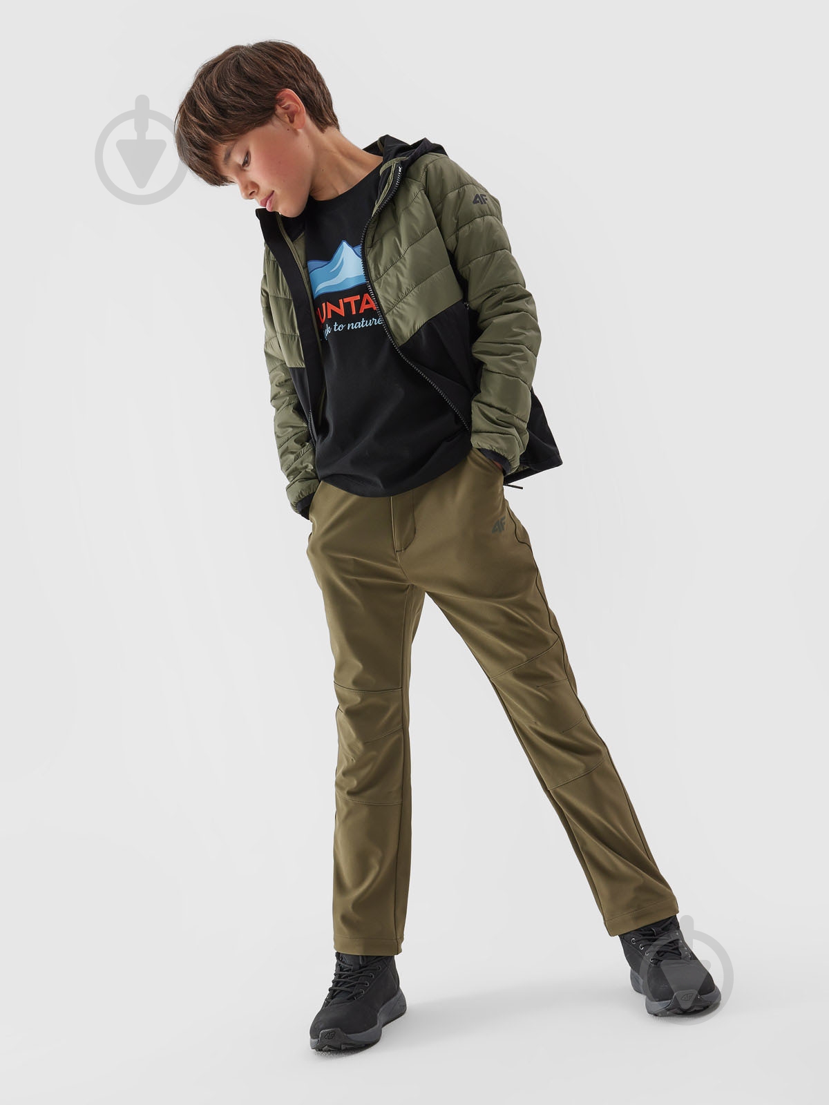 Куртка для мальчиков 4F TECHNICAL JACKET M282 4FJAW23TTJAM282-44S хаки - фото 2 Куртка для мальчиков 4F TECHNICAL JACKET M282 4FJAW23TTJAM282-44S хаки - фото 2