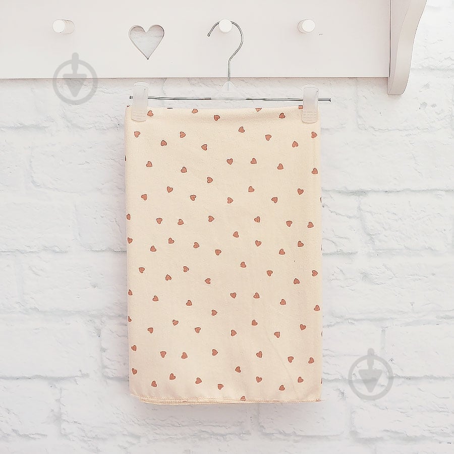 Пеленка Blanka Сердца 70x100 см бежевый 14379 - фото 1 Пеленка Blanka Сердца 70x100 см бежевый 14379 - фото 1