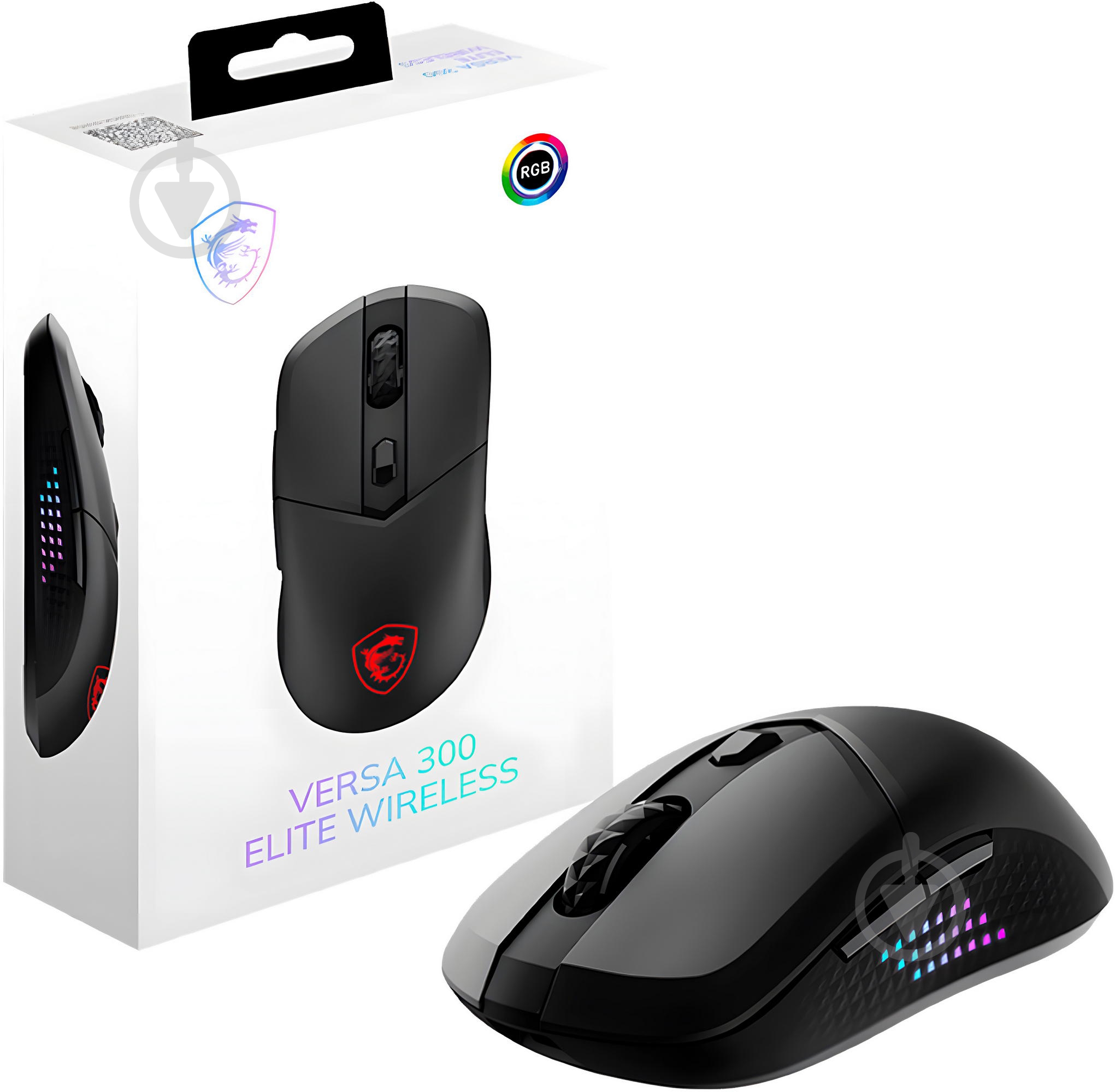 Миша MSI VERSA 300 ELITE WIRELESS black (S12-4301290-CLA) - фото 7