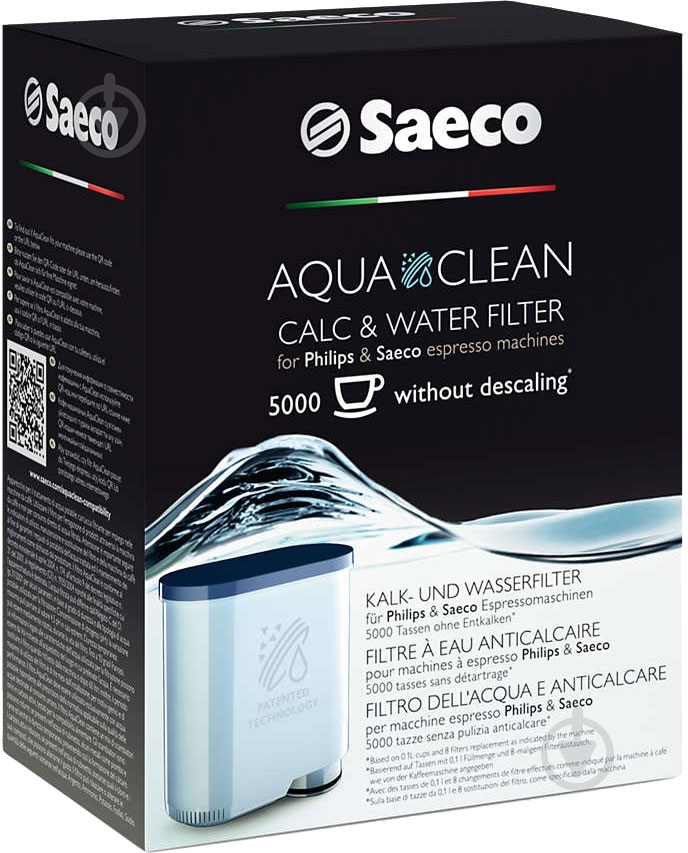 Фильтр для воды Philips Saeco AquaClean CA6903/00 - фото 5 Фильтр для воды Philips Saeco AquaClean CA6903/00 - фото 5