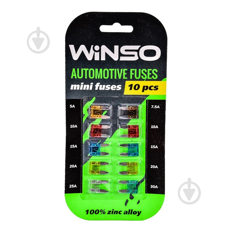 Набор предохранителей WINSO Mini Low Profile 10шт. - фото 1