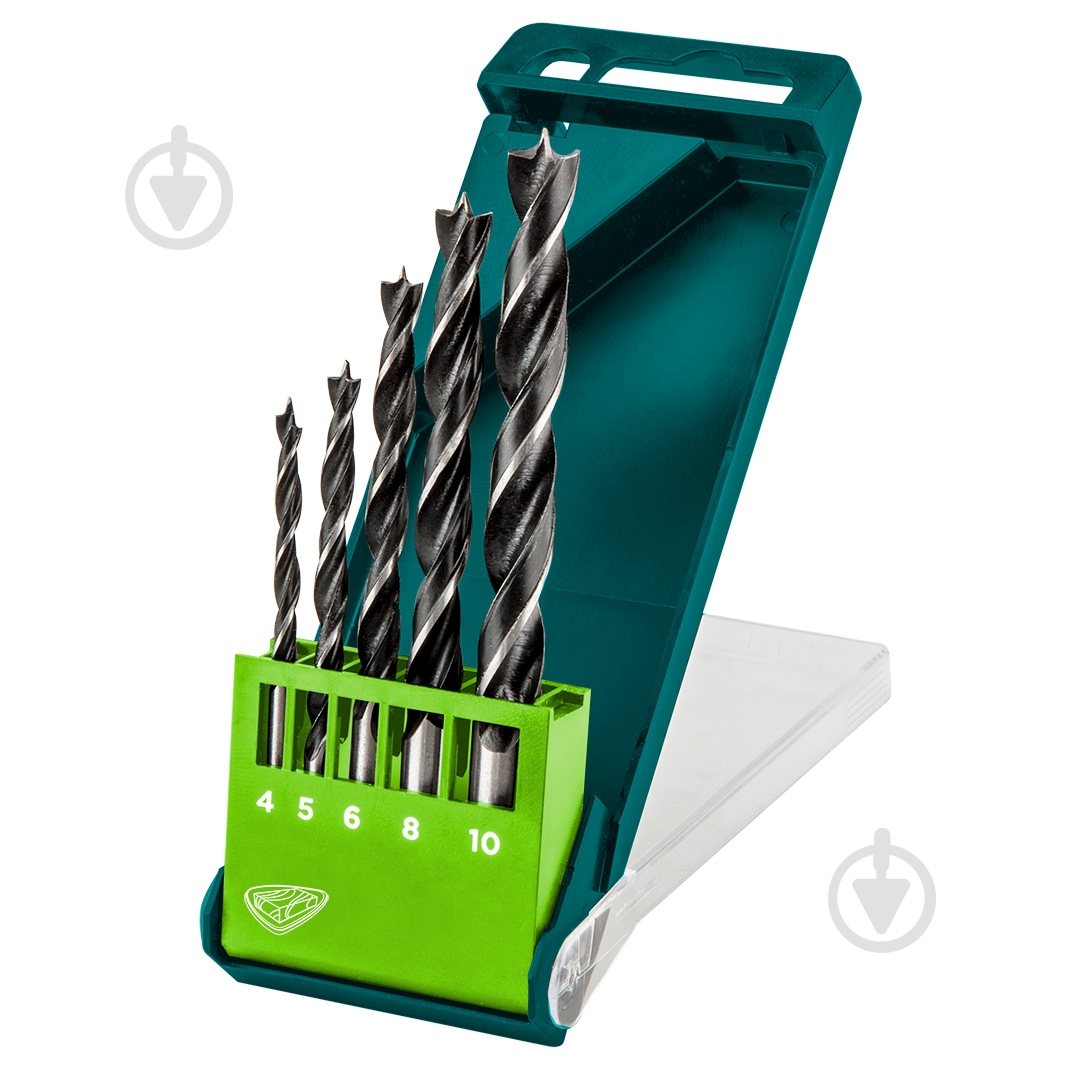 Набір свердел по дереву Verto 5 шт. 60H802 - фото 1 Набір свердел по дереву Verto 5 шт. 60H802 - фото 1