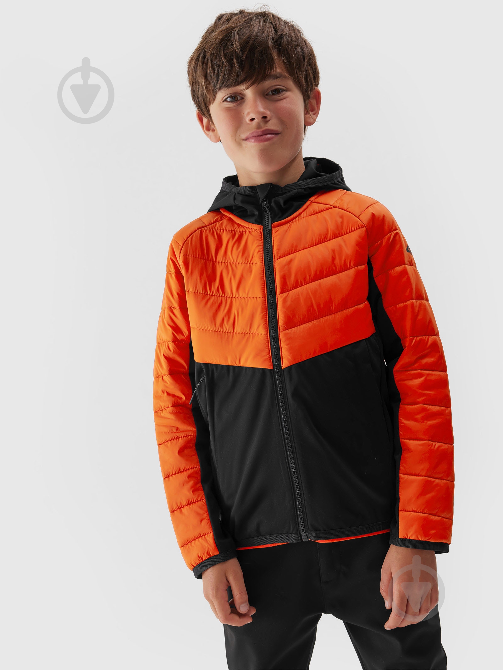 Куртка для мальчиков 4F TECHNICAL JACKET M282 4FJAW23TTJAM282-70S оранжевая - фото 3 Куртка для мальчиков 4F TECHNICAL JACKET M282 4FJAW23TTJAM282-70S оранжевая - фото 3