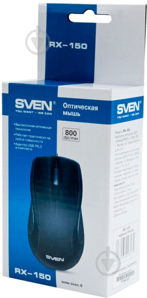 Мышь Sven RX-110 Black PS/2 530083 - фото 4