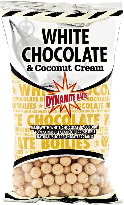 Бойли Dynamite Baits White Chocolate & Coconut Cream 1000 г шоколад білий/ кокос DY652 - фото 1