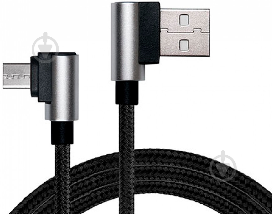 Кабель Real-el USB – microUSB 1 м чорний (USB 2.0 Premium AM-Micro USB 1) - фото 1 Кабель Real-el USB – microUSB 1 м чорний (USB 2.0 Premium AM-Micro USB 1) - фото 1