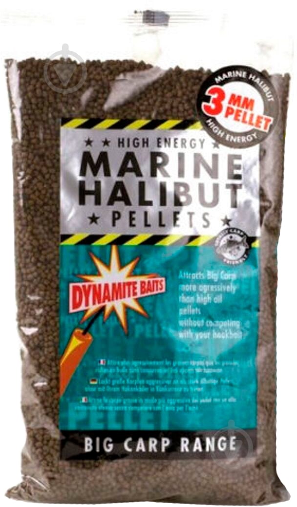 Пеллетс Dynamite Baits Marine Halibut Pellets 900 г палтус DY090 - фото 1 Пеллетс Dynamite Baits Marine Halibut Pellets 900 г палтус DY090 - фото 1