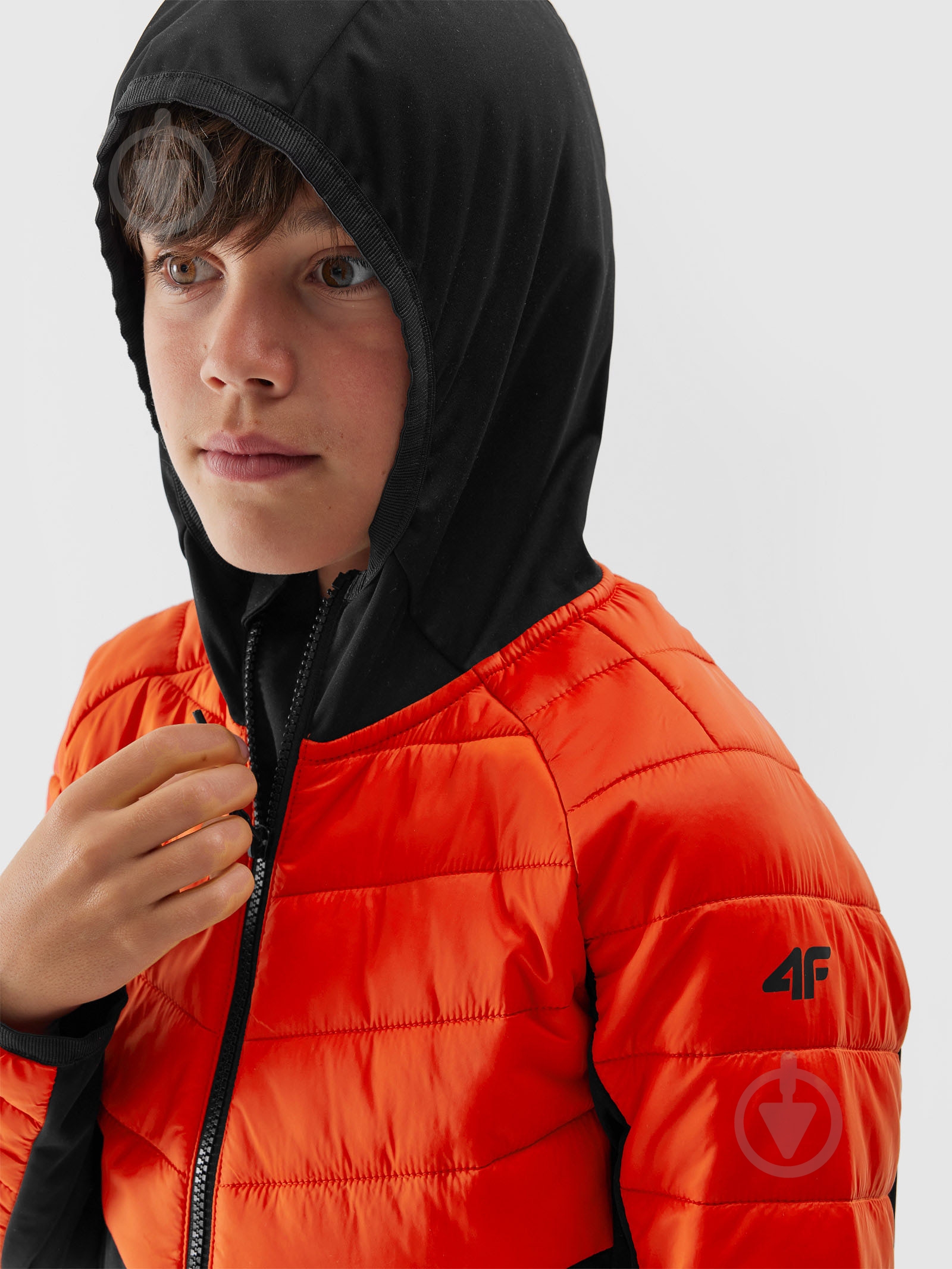 Куртка для мальчиков 4F TECHNICAL JACKET M282 4FJAW23TTJAM282-70S оранжевая - фото 5 Куртка для мальчиков 4F TECHNICAL JACKET M282 4FJAW23TTJAM282-70S оранжевая - фото 5