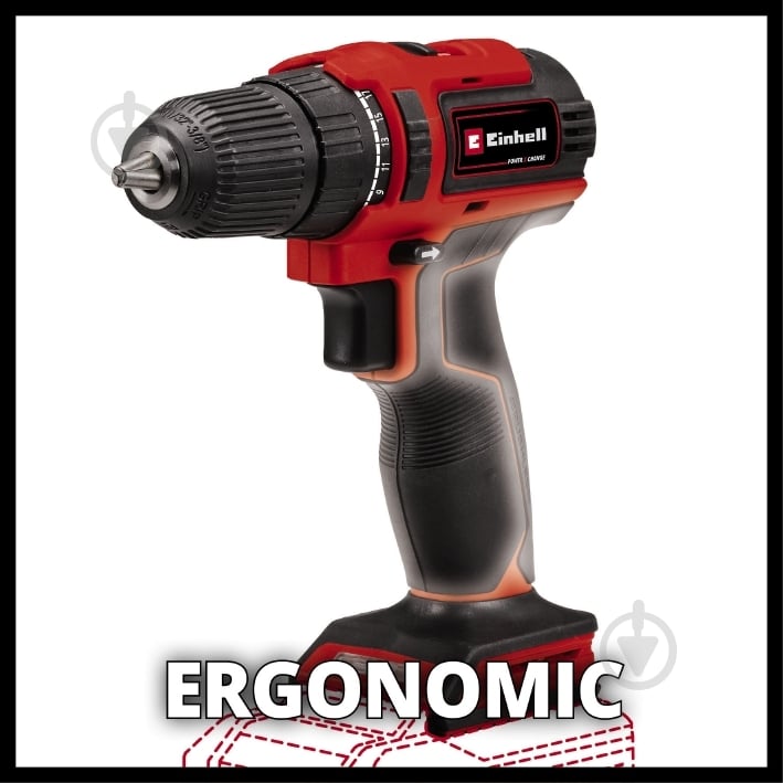 Шуруповерт акумуляторний Einhell TE-CD 18/40 Li BL + акумулятор 2.5 Аг 4513997+4512097 - фото 6