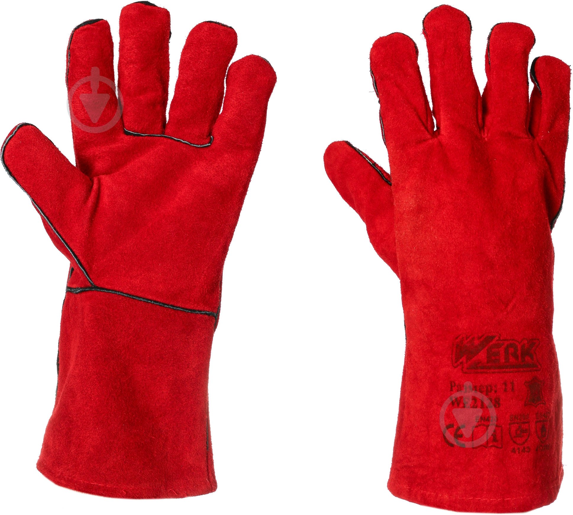 Краги Werk с покрытием спилок 2XL (11) WE2128 - фото 1