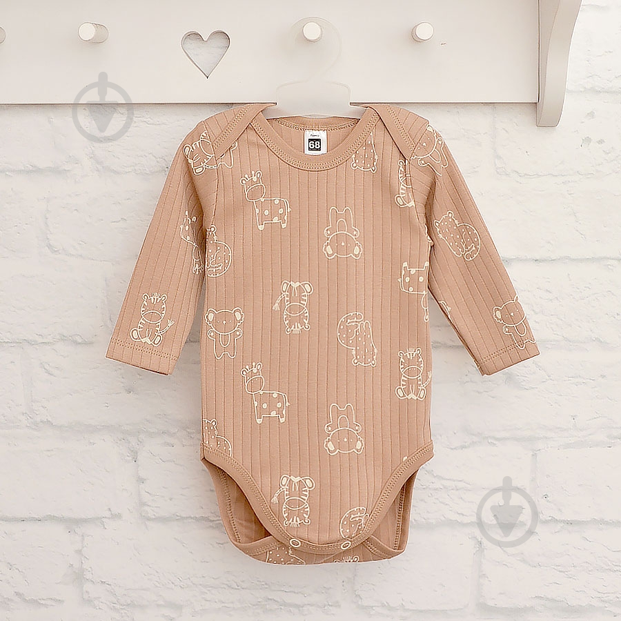 Боді дитяче унісекс Blanka Тваринки р.74-80 бежевий 110840 - фото 2
