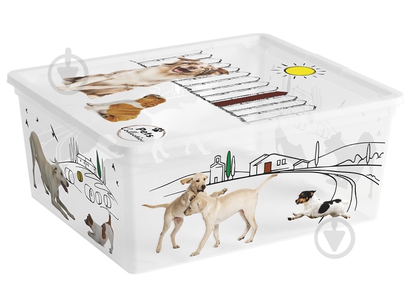 Ящик для зберігання Curver 247181 різнокольоровий Pets Collectoin M 18 л різнокольоровий 170x400x340 мм - фото 1