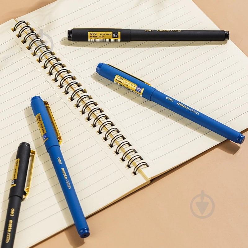 Ручка гелевая Deli EG84-BK 0.07 мм - фото 3