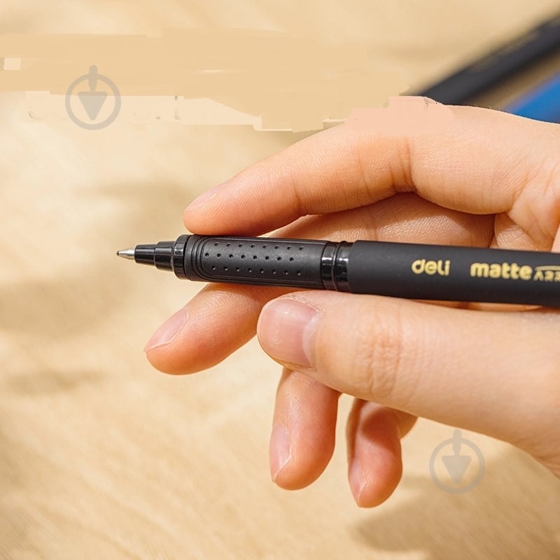 Ручка гелевая Deli EG84-BK 0.07 мм - фото 2