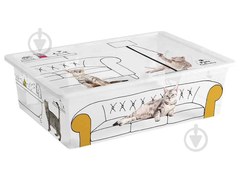 Ящик для зберігання Curver 247279 різнокольоровий Pets Collectoin L 27 л різнокольоровий 170x550x390 мм - фото 1