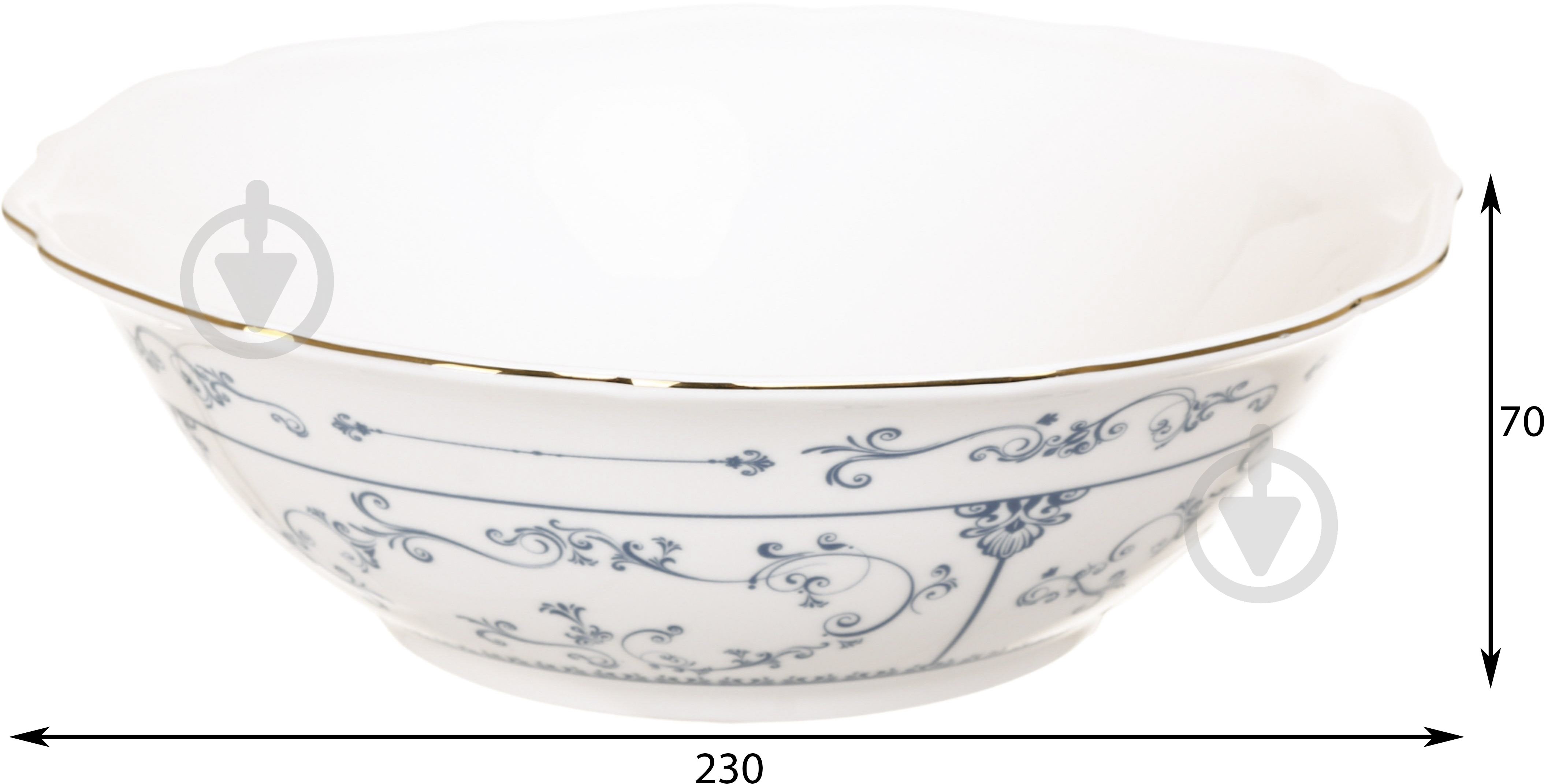 Салатник Fiora Austen 23,2 см 1,31 л фарфор - фото 2 Салатник Fiora Austen 23,2 см 1,31 л фарфор - фото 2