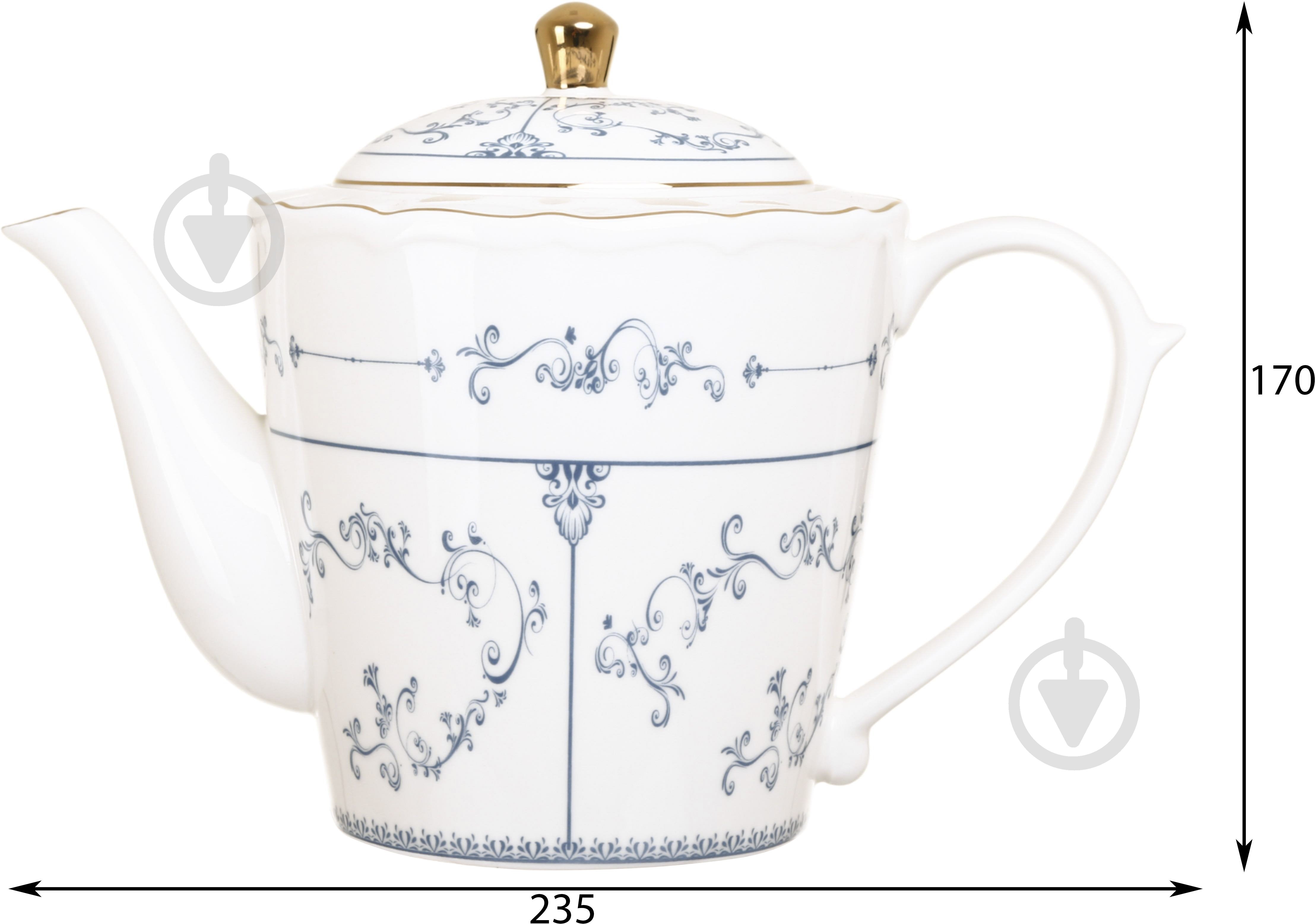 Чайник заварювальний Fiora Austen 1,2 л порцеляна - фото 2 Чайник заварювальний Fiora Austen 1,2 л порцеляна - фото 2