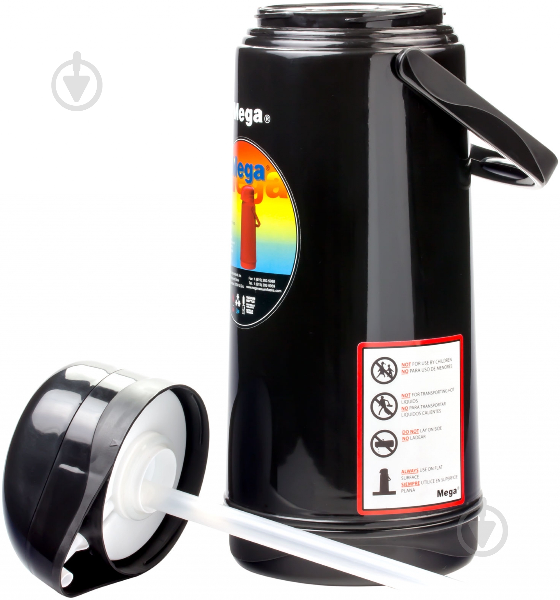 Термос з помпою Mega 1,8 л МАР180В - фото 3