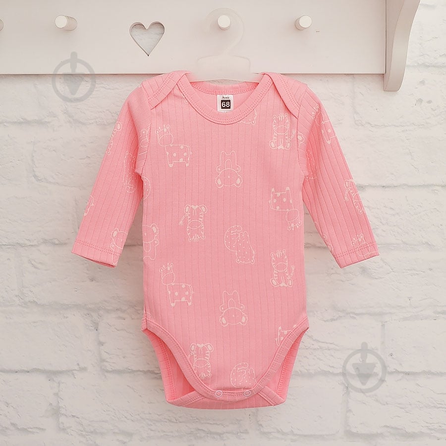 Боді дитяче для дівчинки Blanka Тваринки р.74-80 рожевий 110841 - фото 2 Боді дитяче для дівчинки Blanka Тваринки р.74-80 рожевий 110841 - фото 2