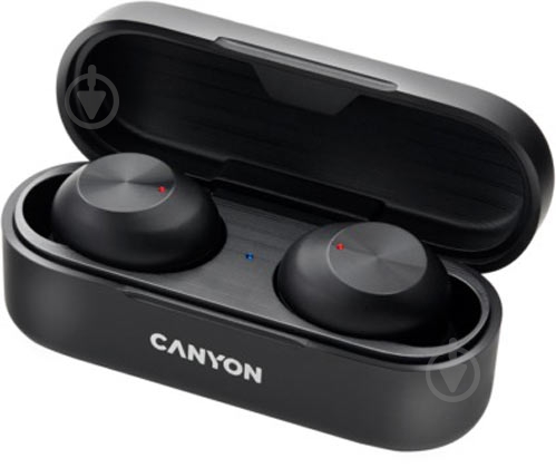 Bluetooth-гарнитура Canyon TWS-1 black (CNE-CBTHS1B) - фото 1