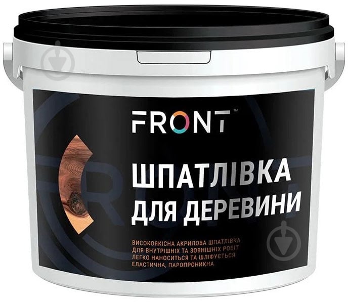 Шпаклевка акриловая по дереву Front белый 8000 г - фото 1