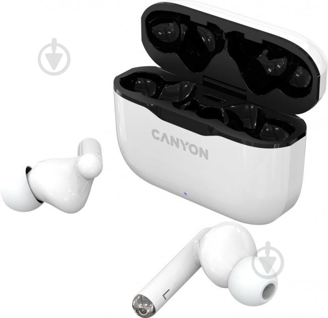 Bluetooth-гарнитура Canyon CNE-CBTHS3W white (CNE-CBTHS3W) - фото 1