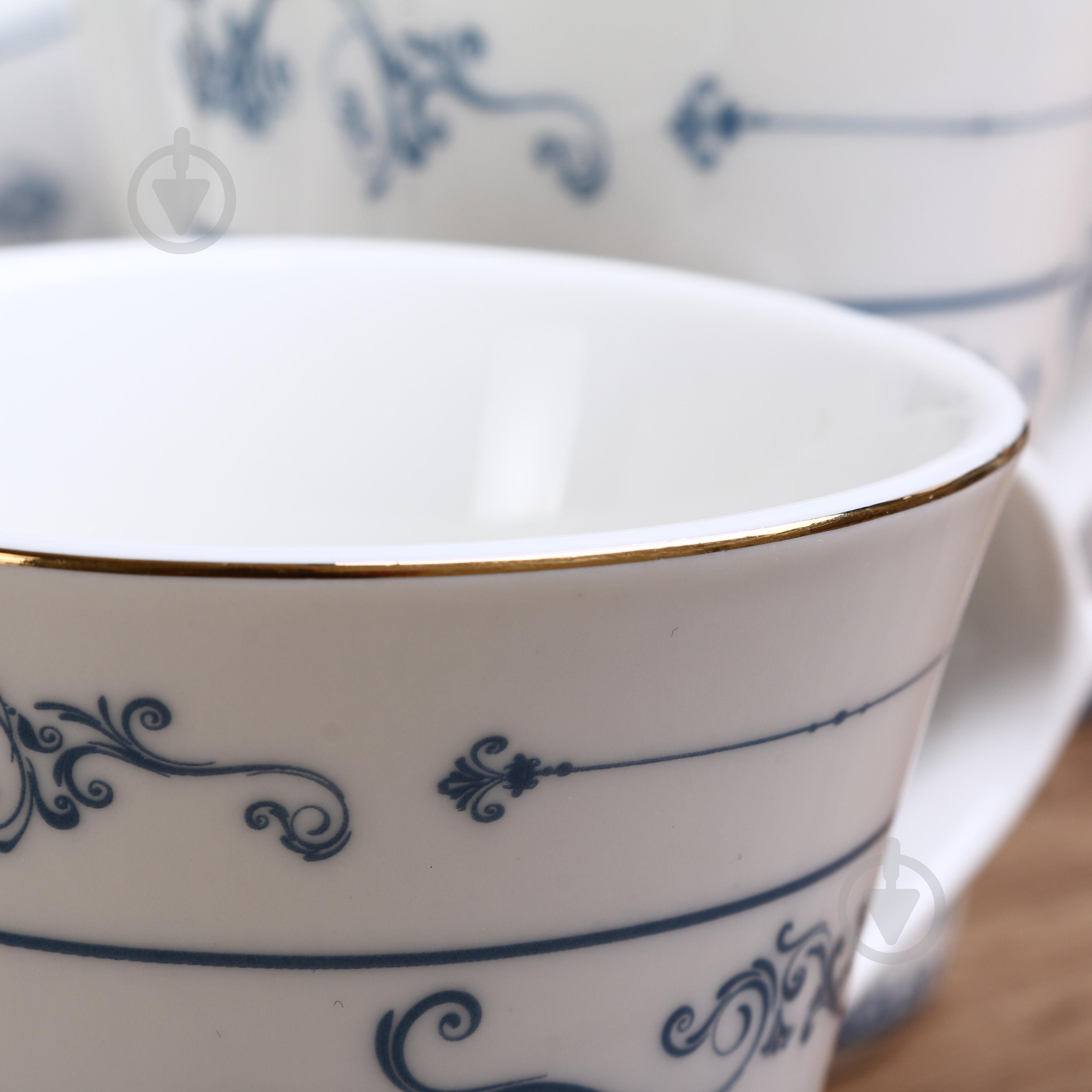 Чашка з блюдцем Fiora Austen 200 мл порцеляна - фото 7 Чашка з блюдцем Fiora Austen 200 мл порцеляна - фото 7