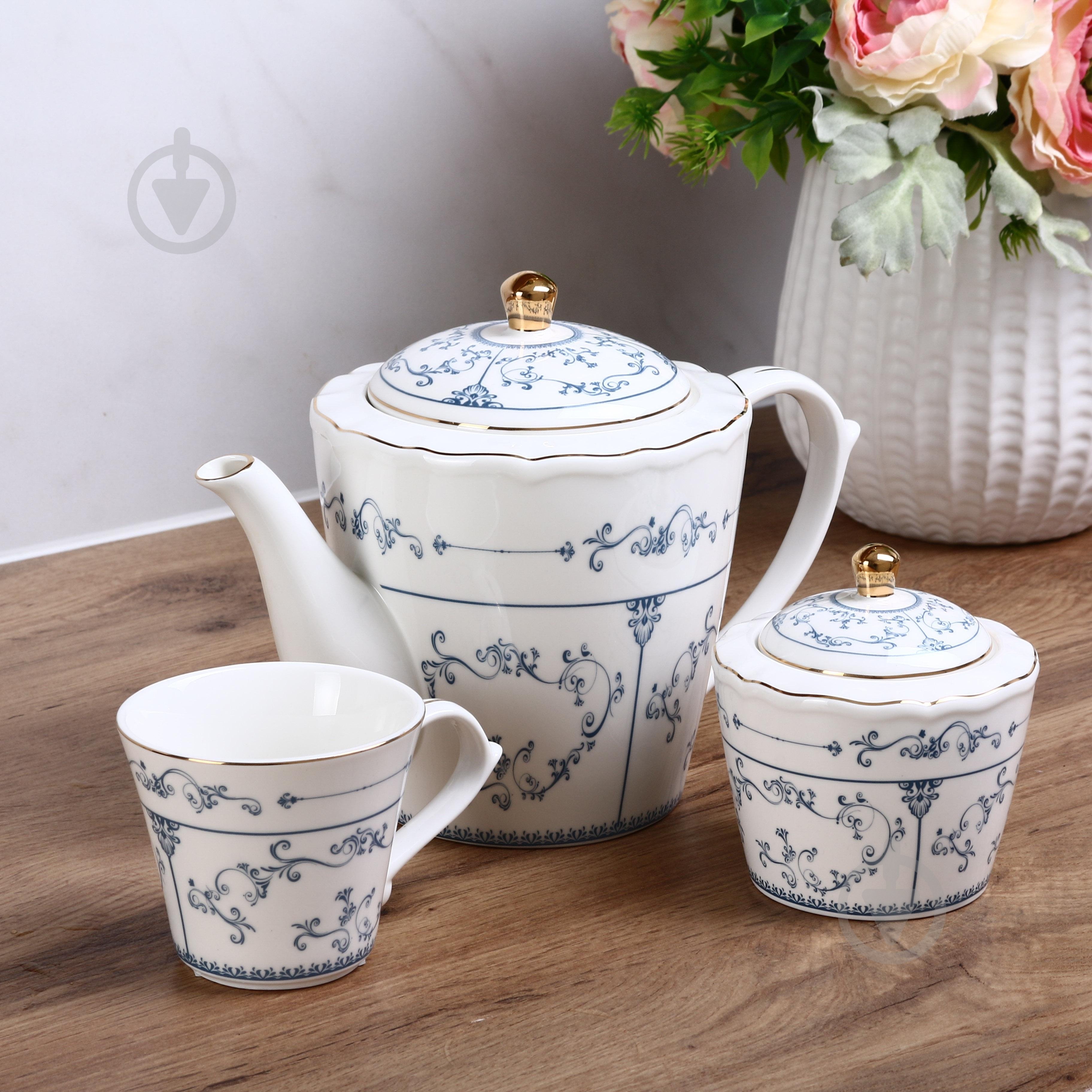 Чашка з блюдцем Fiora Austen 200 мл порцеляна - фото 4 Чашка з блюдцем Fiora Austen 200 мл порцеляна - фото 4