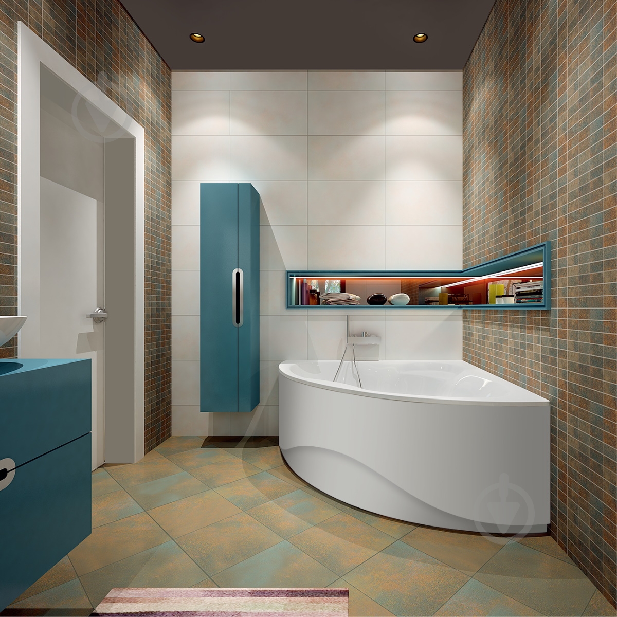 Ванна акриловая Koller Pool Tera 135 135х135 см - фото 3 Ванна акриловая Koller Pool Tera 135 135х135 см - фото 3